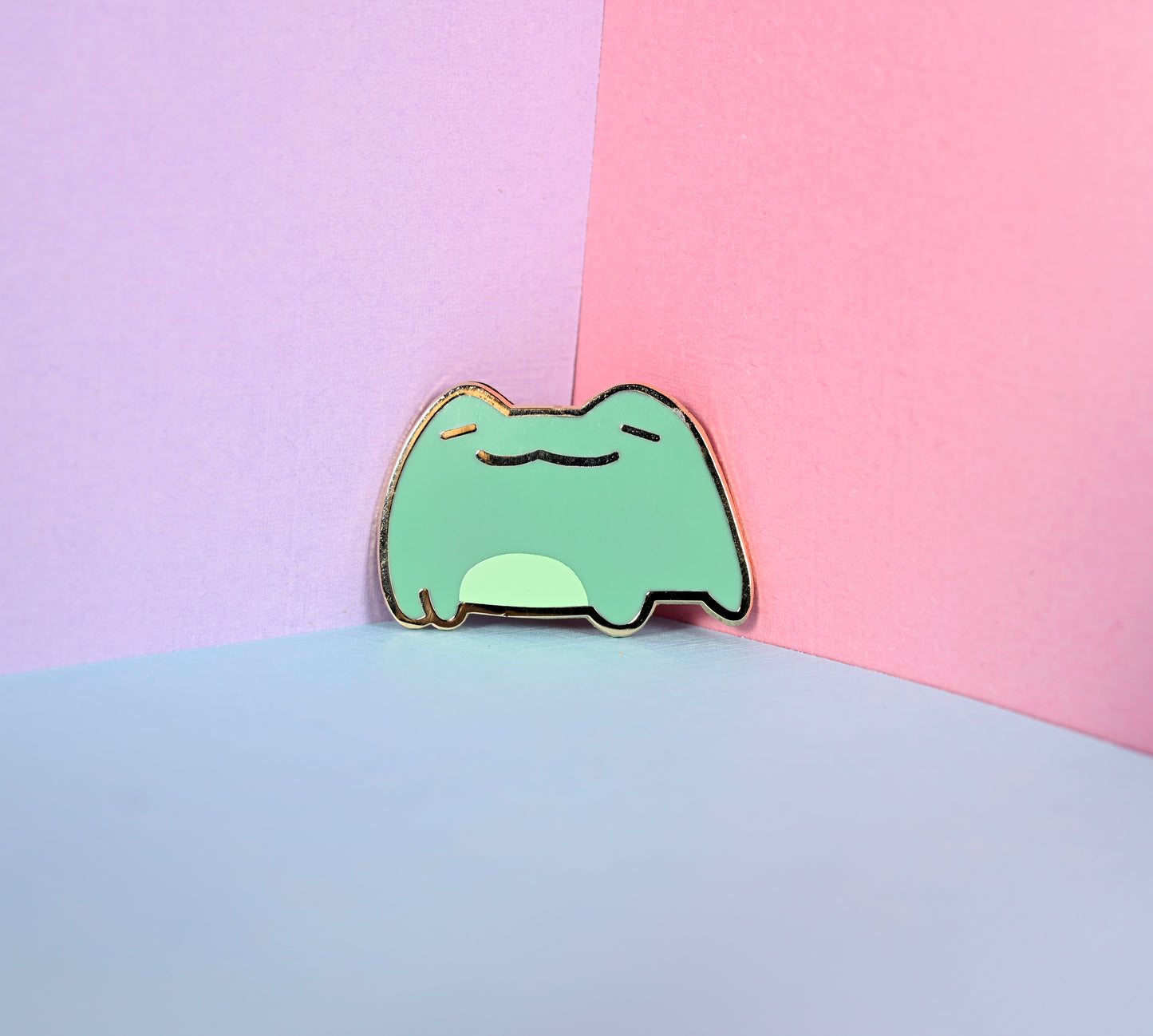 Frog and Lily Pad Pin Duo
