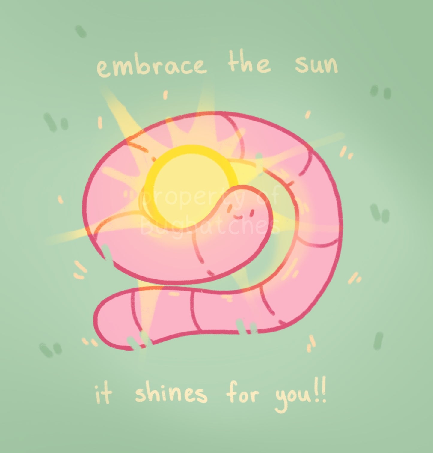 Sunny Worm Print