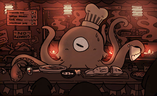 Octopus Chef Print