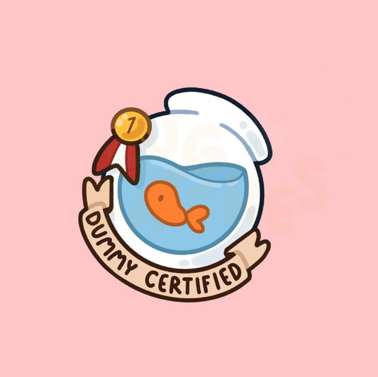 Dummy Certified Sticker